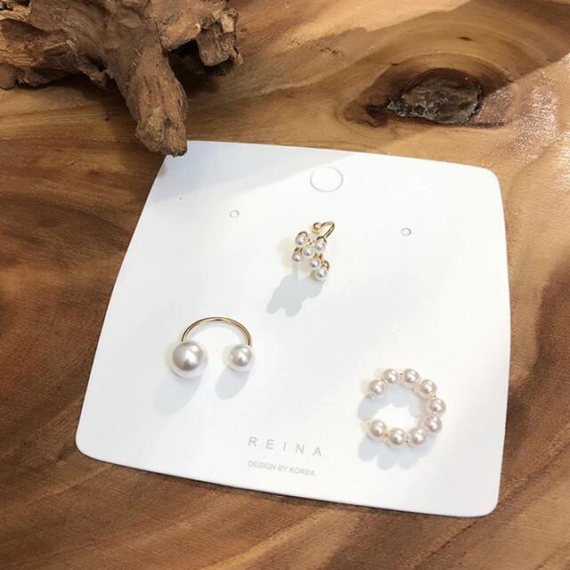 PI029 imitation ear cuff 3set レディースのアクセサリー(イヤーカフ)の商品写真