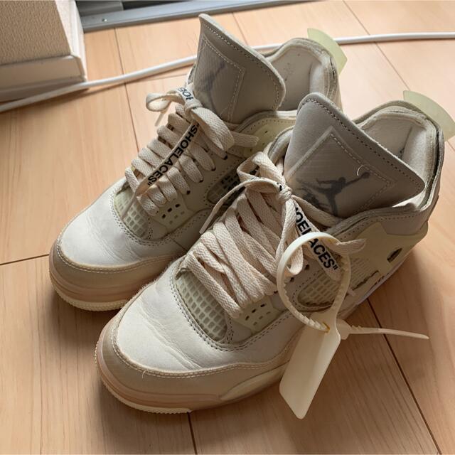 NIKE air Jordan4 × off-white ウィメンズ24cm