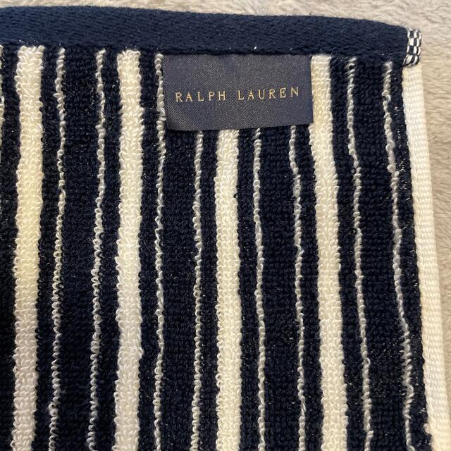 Ralph Lauren(ラルフローレン)の新品未使用　ラルフローレン　タオルハンカチ　ラッセルストライプ　 メンズのファッション小物(ハンカチ/ポケットチーフ)の商品写真