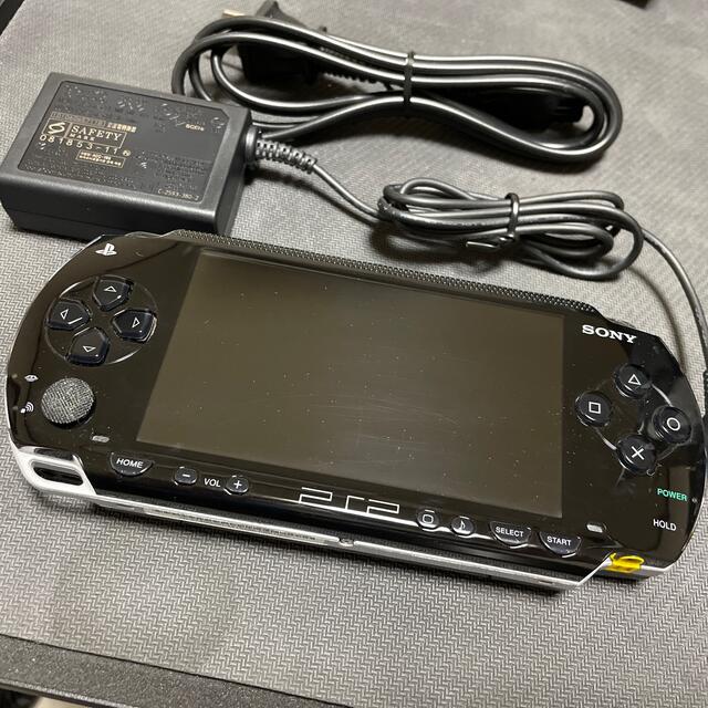 PlayStation Portable(プレイステーションポータブル)のPSP1000 バッテリーなし エンタメ/ホビーのゲームソフト/ゲーム機本体(携帯用ゲーム機本体)の商品写真
