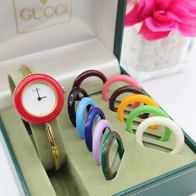 kenthouse様 専用良品 ❖GUCCI チェンジベゼル レディース 腕時計