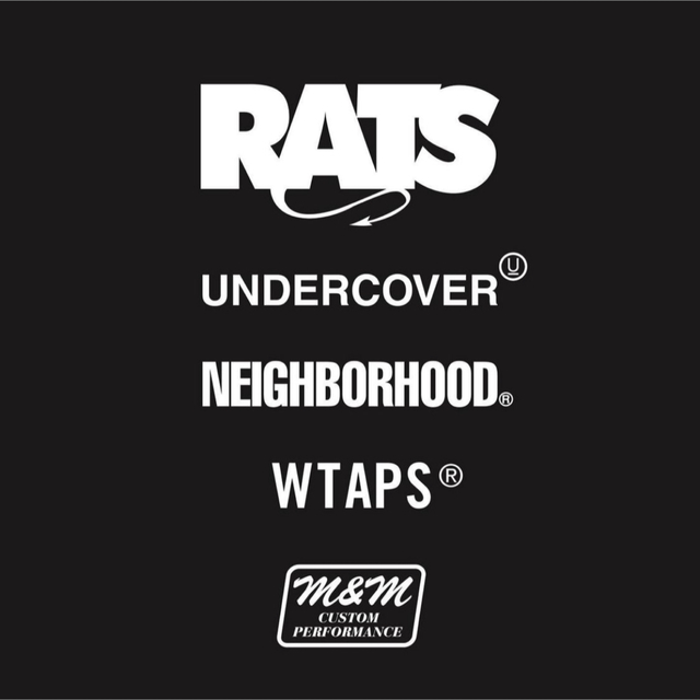 RATS 15周年  wtaps  neighborhood m\u0026m