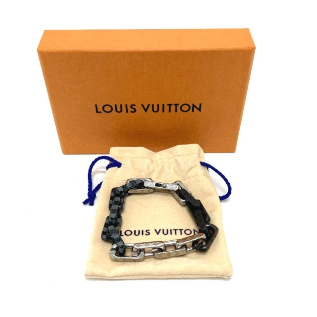 LOUIS VUITTON(ルイヴィトン)のルイヴィトン MP3191 ダミエモノグラム ブラスレ チェーン ブレスレット メンズのアクセサリー(ブレスレット)の商品写真