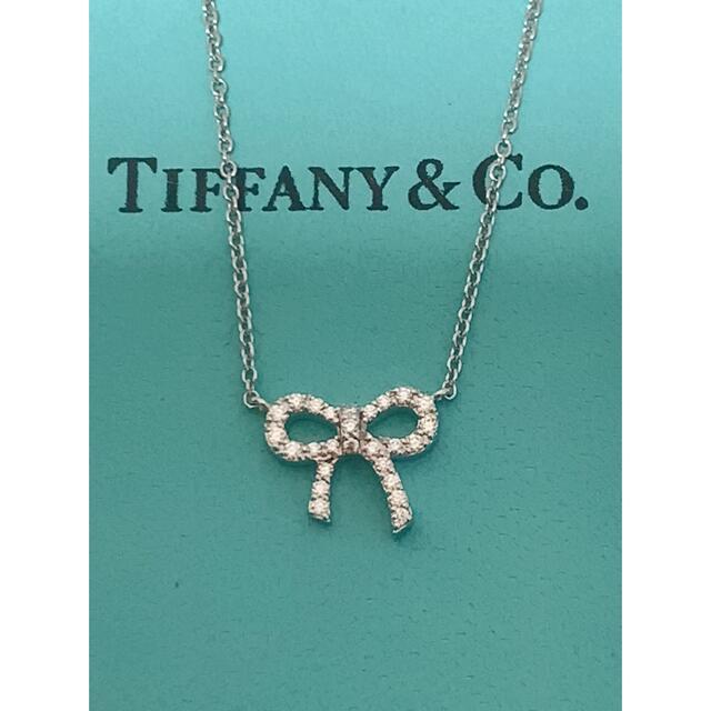 TIFFANY&Co. ティファニーメトロボウリボンダイヤモンドネックレス