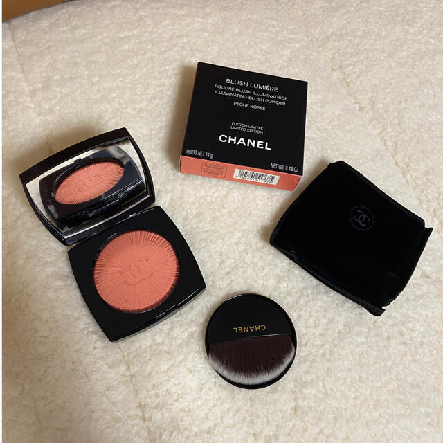 CHANEL(シャネル)の限定品☆CHANELブラッシュルミエール　ペッシュロゼ コスメ/美容のベースメイク/化粧品(チーク)の商品写真