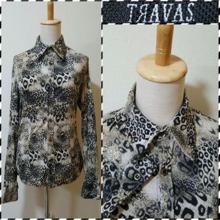 ザラ(ZARA)のTRAVAS★総柄★ストレッチ★クリンクルシャツ★スリム★タイト★派手シャツ(シャツ)