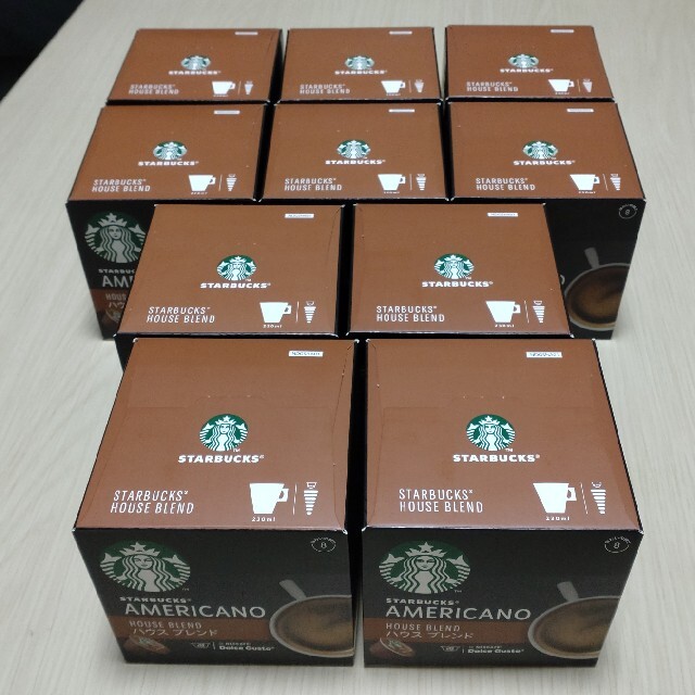 Starbucks Coffee(スターバックスコーヒー)のネスレ ドルチェグスト用 カプセル スターバックス ハウスブレンド10箱セット 食品/飲料/酒の飲料(コーヒー)の商品写真