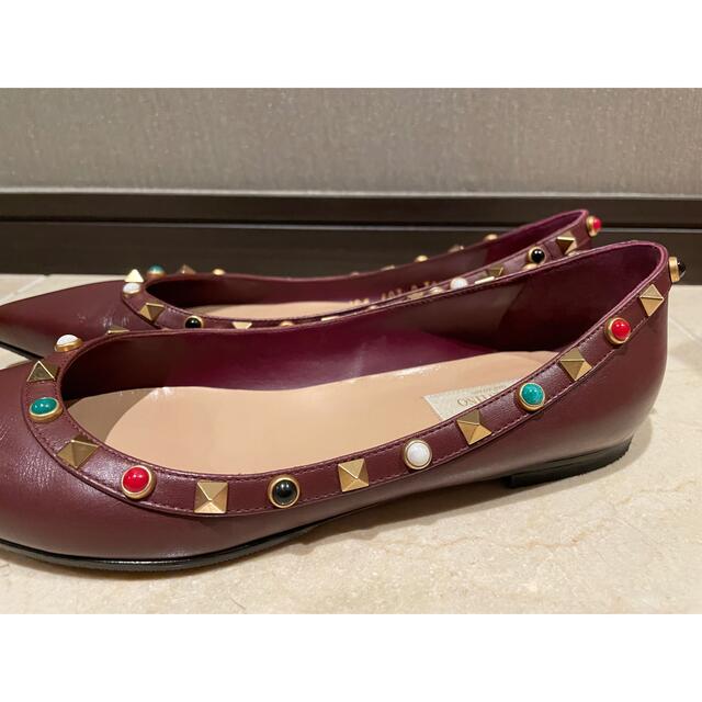 valentino ヴァレンティノ ロックスタッズ バレリナフラットシューズ valentino ヴァレンティノ ロックスタッズ バレリナフラットシューズ