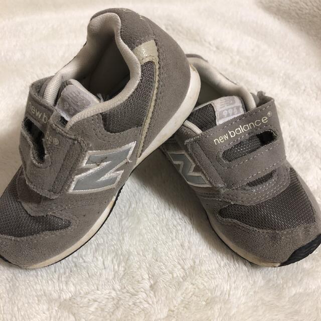 New Balance(ニューバランス)のニューバランス　スニーカー　グレー キッズ/ベビー/マタニティのキッズ靴/シューズ(15cm~)(スニーカー)の商品写真