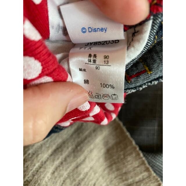 Disney(ディズニー)のミニーちゃんのデニムパンツ　90サイズ キッズ/ベビー/マタニティのキッズ服女の子用(90cm~)(パンツ/スパッツ)の商品写真