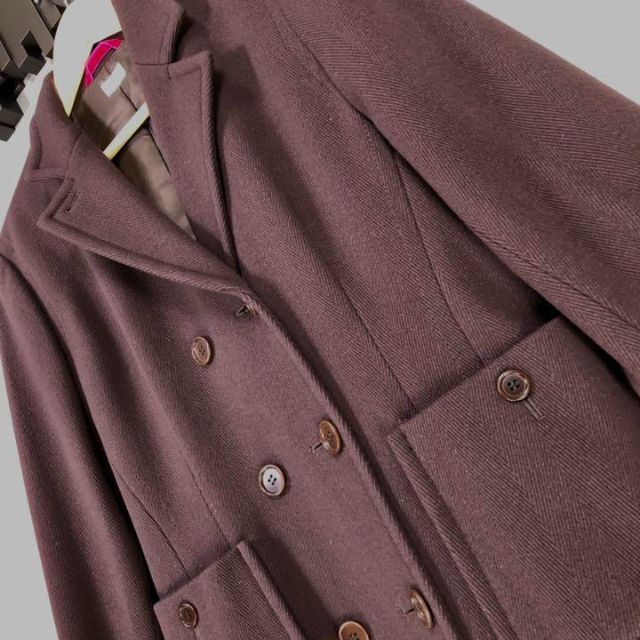 ポールスミス Paul Smith ピーコート グレー ウール 36 a6954 リール