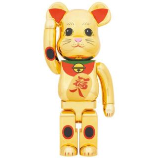 ベアブリック(BE@RBRICK)のBE@RBRICK 招き猫 福入 金メッキ 1000％(その他)