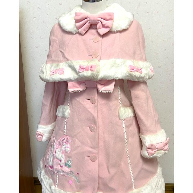 Angelic Pretty(アンジェリックプリティー)のAngelic Pretty Angel Pony ケープ付きコート レディースのジャケット/アウター(ロングコート)の商品写真