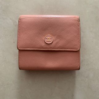 シャネル(CHANEL)のCHANEL  財布　ピンク　3つ折り財布 ココボタン レザー(財布)