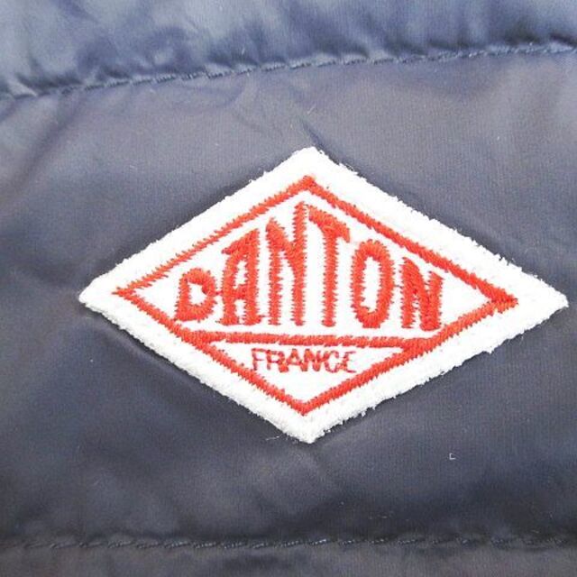 DANTON(ダントン)のダントン DANTON ダウンジャケット ノーカラー 40 紫系 パープル ロゴ レディースのジャケット/アウター(ダウンジャケット)の商品写真