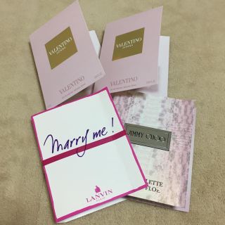 ジミーチュウ(JIMMY CHOO)の香水（ランバン、ジミーチュウ、VALENTINO）サンプルセット(香水(女性用))