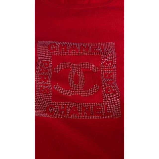 CHANEL シャネル ロゴ半袖Ｔシャツ 赤