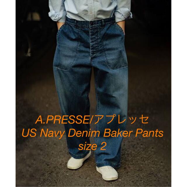 A. PRESSE  アプレッセ 22SS デニムベイカーパンツ サイズ2