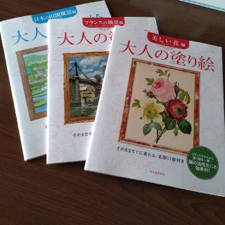 大人の塗り絵　3冊セット(アート/エンタメ)