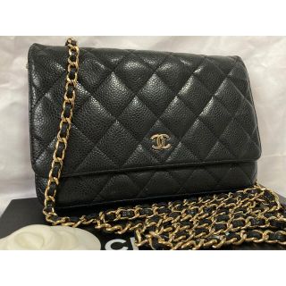 シャネル(CHANEL)のCHANEL マトラッセ キャビアスキン チェーンウォレット(ショルダーバッグ)