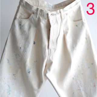 コモリ(COMOLI)の※希少サイズ［HERILL］Denim Splash Tuck 4PK ３(デニム/ジーンズ)