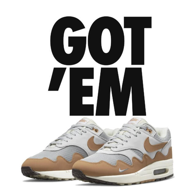 メンズ AIR max 1 patta エア　マックス　1 パタ　27 ネット公式