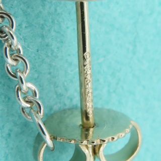 ティファニー Tiffany & Co. ピアス ダブル ハート ドロップ スウィング チェーン SV925