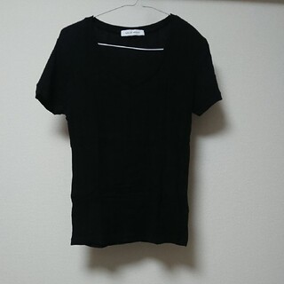 アズールバイマウジー(AZUL by moussy)のアズール太リブVネックTシャツ(Tシャツ(半袖/袖なし))