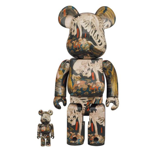 MEDICOM TOY(メディコムトイ)の新品未開封　BE@RBRICK 歌川国芳「相馬の古内裏」 100% & 400% エンタメ/ホビーのフィギュア(その他)の商品写真