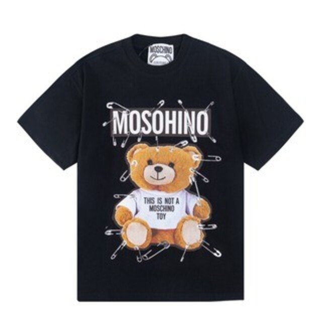 22FW 新品 MOSCHINO カジュアル半袖 -215868 Tシャツ+カットソー(半袖+袖なし)