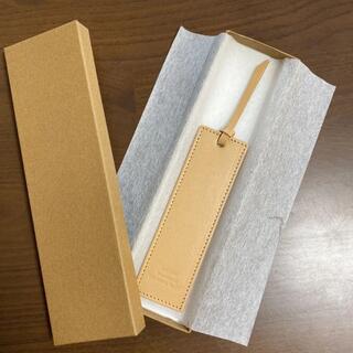 【新品未使用】Leather Bookmark produced byしおり皮(しおり/ステッカー)