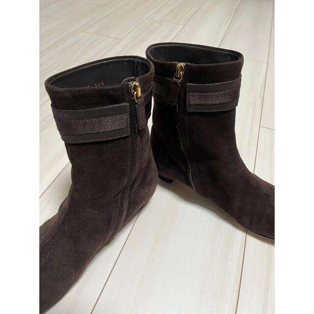 Gucci - ショートブーツ / GUCCI(グッチ)/ スエード / 茶色 / 23.5cmの