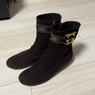 グッチ(Gucci)のショートブーツ / GUCCI(グッチ)/ スエード / 茶色 / 23.5cm(ブーツ)