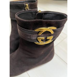 Gucci - ショートブーツ / GUCCI(グッチ)/ スエード / 茶色 / 23.5cmの