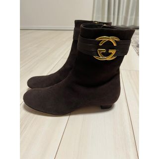 Gucci - ショートブーツ / GUCCI(グッチ)/ スエード / 茶色 / 23.5cmの
