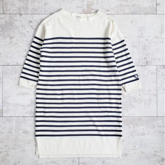 ORCIVAL - ORCIVAL オーシバル ☆ ウール ボーダー 7分袖 ニット ORCIVAL - ORCIVAL オーシバル ☆ ウール ボーダー 7分袖 ニット