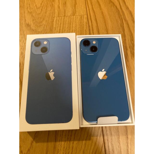 iPhone13 128GB SIMフリー　シムフリー　青　blue