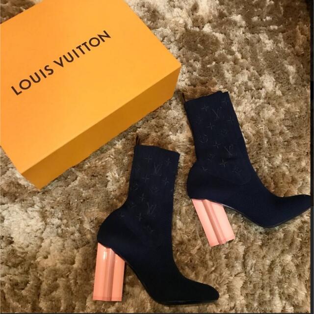 海外 正規品】 LOUIS ルイヴィトンソックスブーツ - VUITTON ブーツ