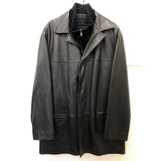 当店オリジナル 未使用 激レア☆ヴェルサーチ 牛本革皮コート レザー