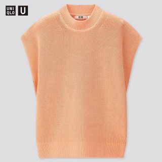 ユニクロ(UNIQLO)の【美品】✨ユニクロ ユー　UNIQLO U✨ニット ベスト オレンジ　M(ニット/セーター)