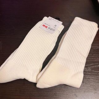 ユニクロ(UNIQLO)のユニクロ　レギュラーソックス2足セット　メンズ　25-27cm(ソックス)