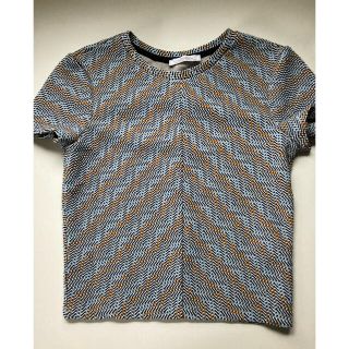 ザラ(ZARA)の美品★ ZARA ザラ クロップド トップス モード ショート丈(Tシャツ(半袖/袖なし))