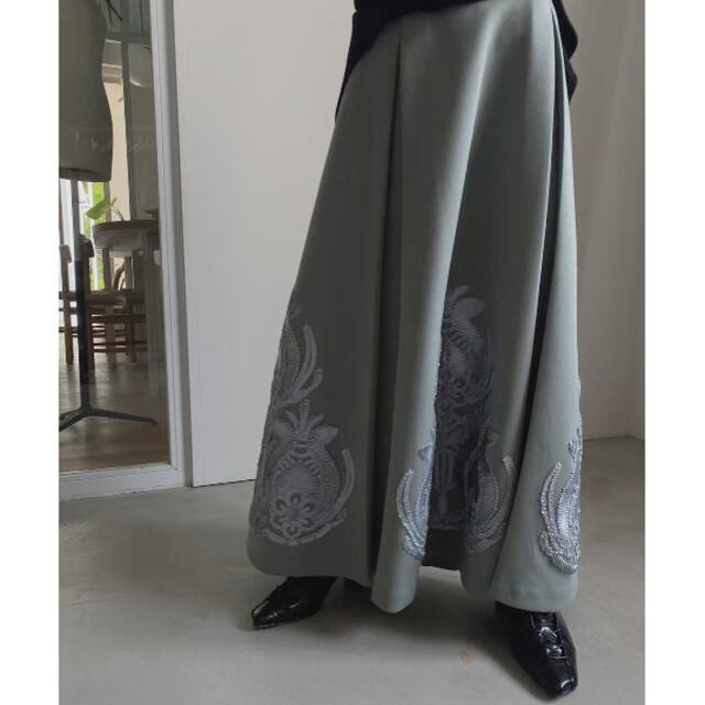 オリジナル 新品・タグ付き ameri RIBBON SKIRT EMBROIDERY - ロングスカート オリジナル 新品・タグ付き ameri RIBBON SKIRT EMBROIDERY - ロングスカート