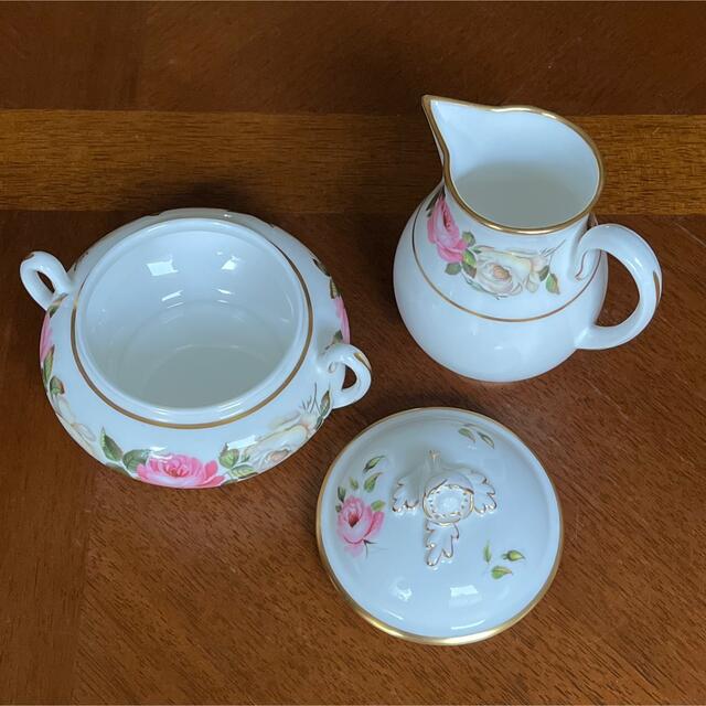 Royal Worcester(ロイヤルウースター)の【レア美品】ロイヤルウースター★ロイヤルガーデン★シュガー＆クリーマー インテリア/住まい/日用品のキッチン/食器(食器)の商品写真