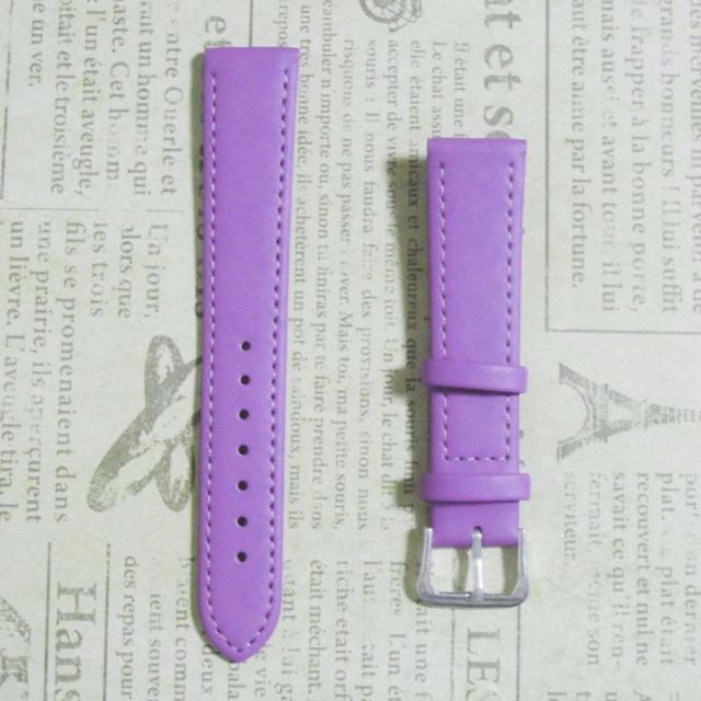 ★新型 幅１8mm腕時計 紫色 送料無料 メンズの時計(レザーベルト)の商品写真
