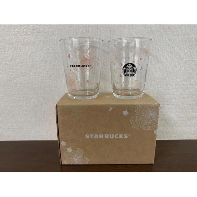 Starbucks Coffee(スターバックスコーヒー)のStarbucks 台湾限定 さくら グラスセット スタバ スターバックス インテリア/住まい/日用品のキッチン/食器(グラス/カップ)の商品写真