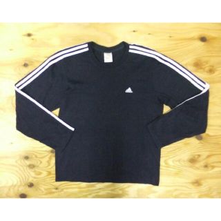 アディダス(adidas)のadidas アディダス 定番 ロゴ ３本ライン 長袖Tシャツ メンズ L　(Tシャツ/カットソー(七分/長袖))