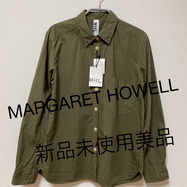 シャツ/ブラウス(長袖/七分) MARGARET HOWELL MHLカーキシャツ