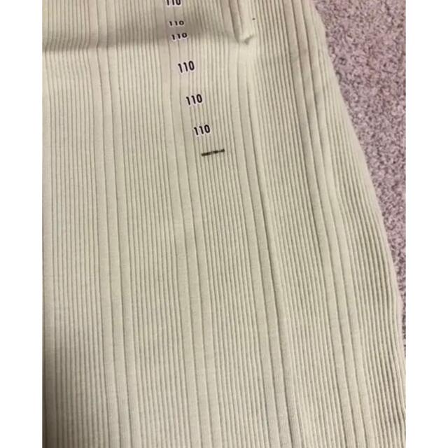 UNIQLO(ユニクロ)の110 新品　ユニクロ　UNIQLO ワンピース　Tシャツ　リブ　スカート キッズ/ベビー/マタニティのキッズ服女の子用(90cm~)(ワンピース)の商品写真