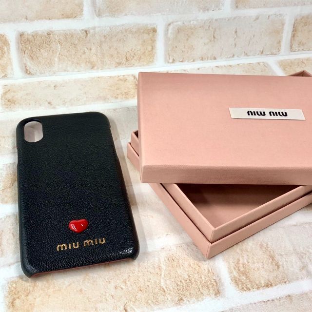 未使用　MIUMIU ミュウミュウ iPhoneXS X ケースiPhoneケース